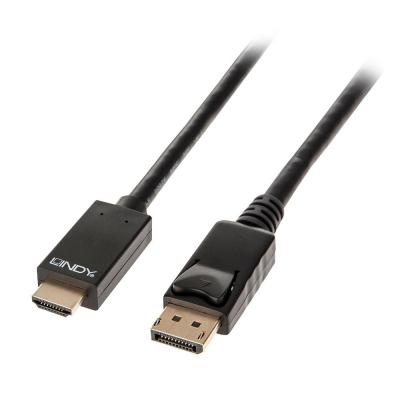 5m Active DisplayPort Male To 4K HDMI Male Adapter Cable – Black